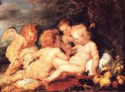 Peter Paul Rubens Christ and Saint John with Angels oil